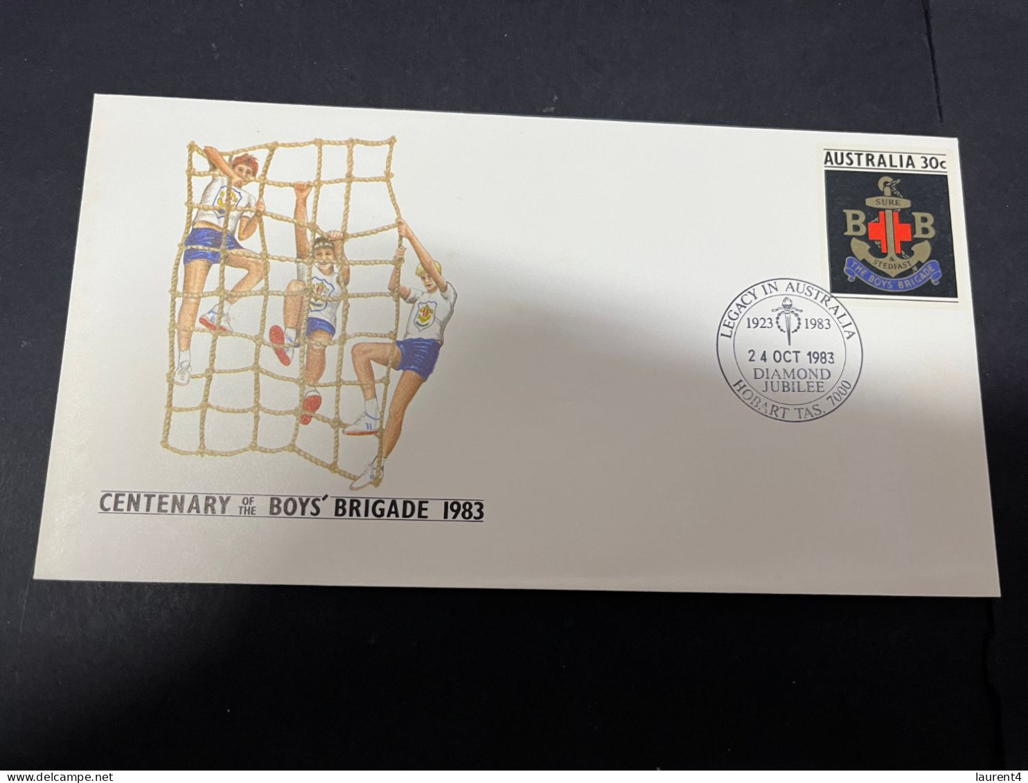 7-4-2024 (1 Z 17) Australia FDC Covers (3) Centenary Of The Boy's Brigade (similar To Scouts) 3 Different Postmarks - Briefe U. Dokumente