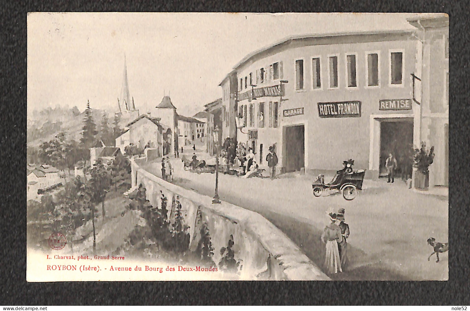 7€ : Avenue Du Bourg Des Deux-Mondes - 1908 - Roybon