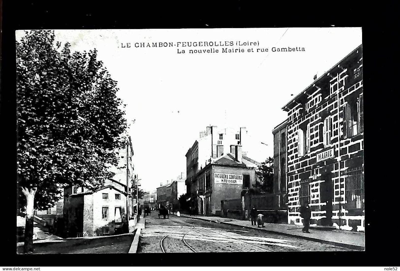 8€ : La Nouvelle Marie Et Rue Gambetta - Voyagée - Le Chambon Feugerolles