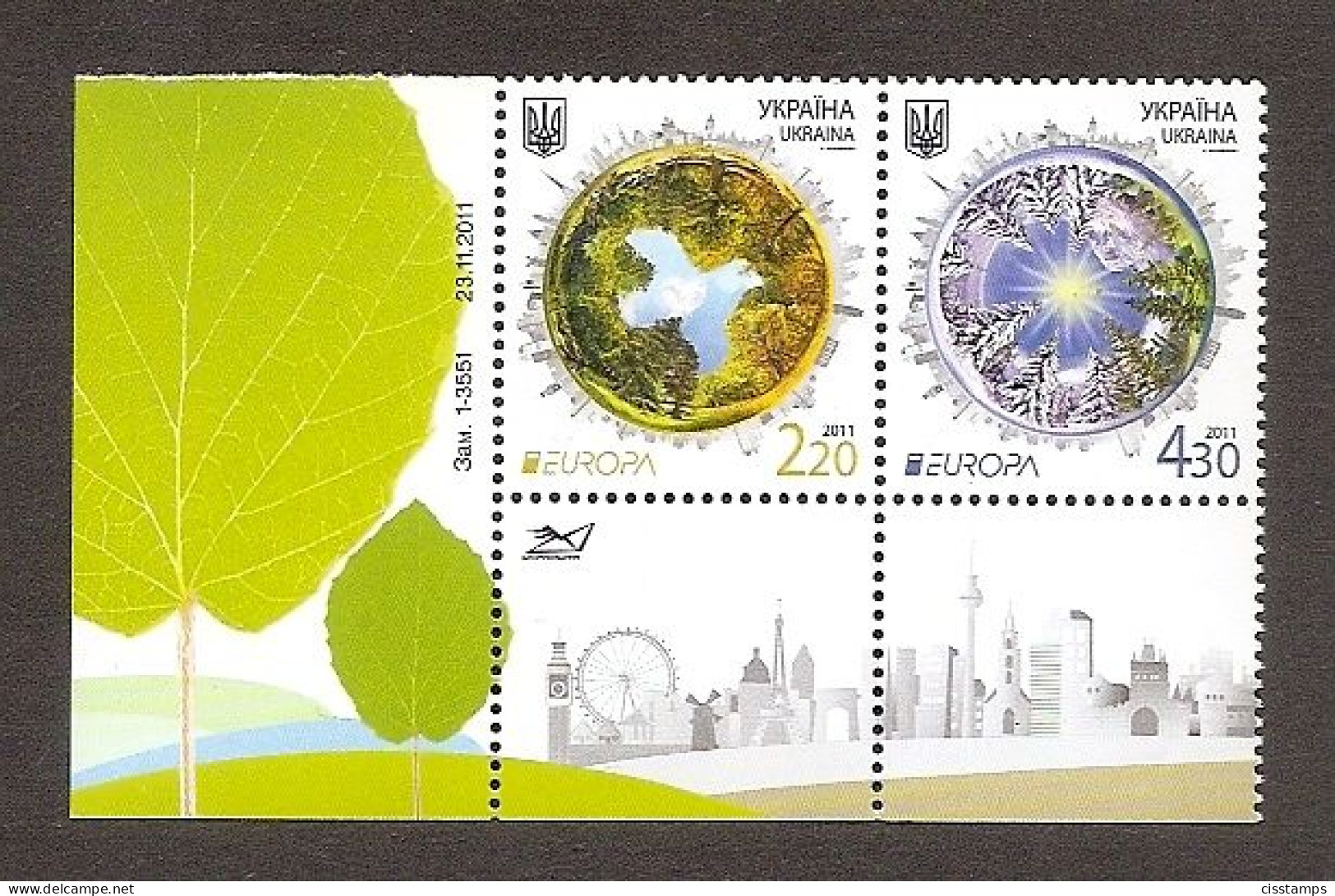 UKRAINE 2011●Mi 1204-05●Europa Forests●MNH - Ukraine