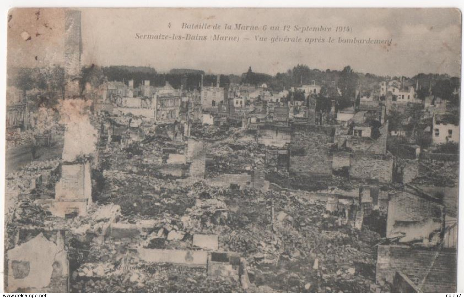 2.1€ : Vue Générale Après Le Bombardement - Bataille De L - Sermaize-les-Bains
