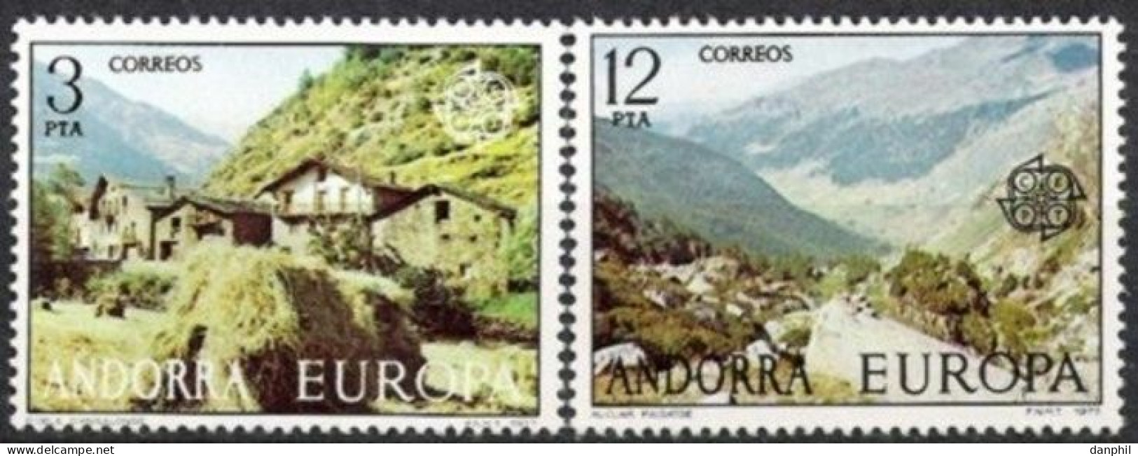 Andorra Sp 1977 Europa CEPT (**), Mint, Mi 107-108; Y&T 100-01 - € 2,- - 1977