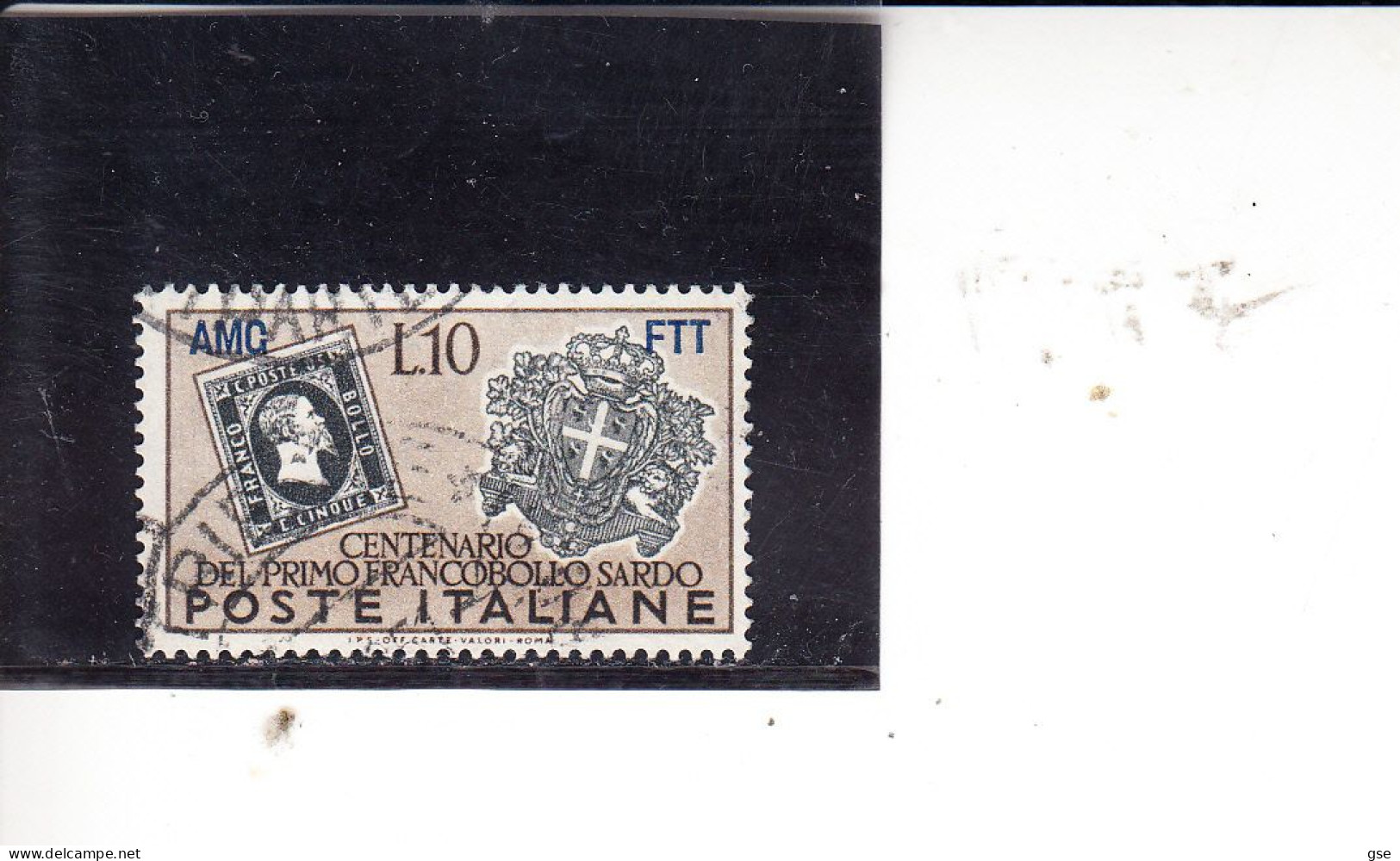 TRIESTE  1951 - Sassone 130° - Francobollo Sardegna - Used