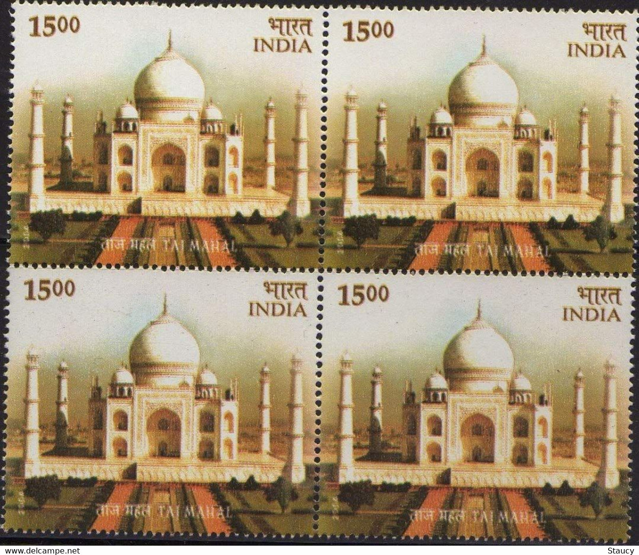 INDIA 2004 "TAJ MAHAL ~ UNESCO WORLD HERITAGE SITE" Block Of 4 MNH As Per Scan - Nuevos