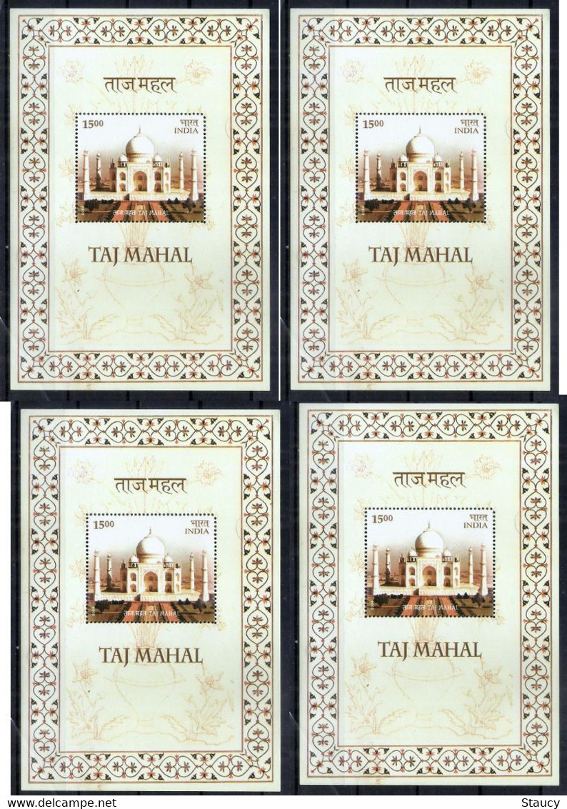 India 2004 Taj Mahal Lot Of 4 Miniature Sheet MS MNH As Per Scan - Ongebruikt