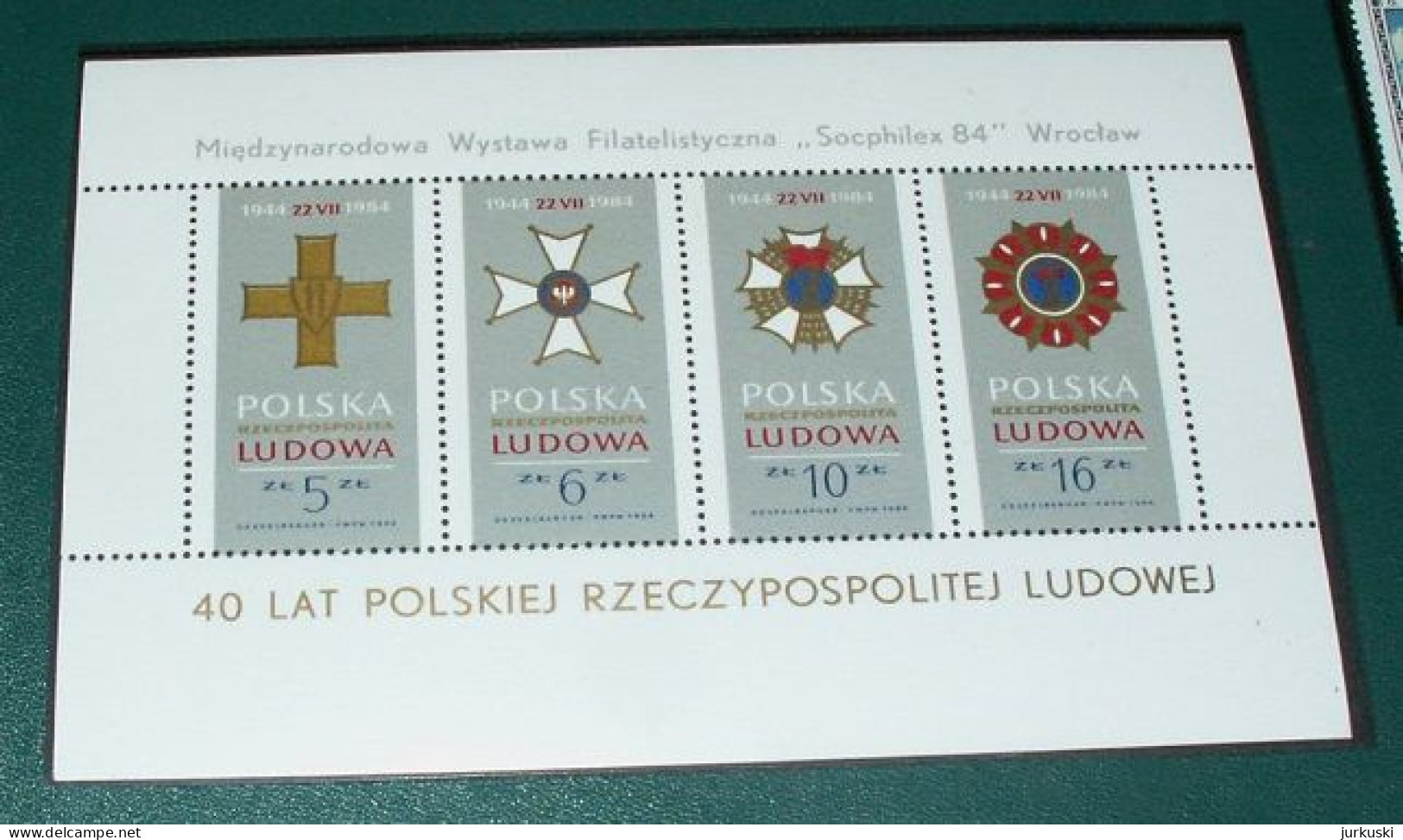 Poland 1984 - "Socphilex '84 - Exhibition Miniature Sheet - MNH - Unused Stamps