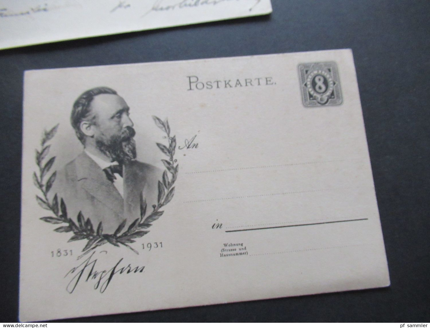 DR Heinrich V. Stephan Sonder GA P 211 Ungebraucht Und 1x Mit Tagesstempel / Gitterstempel Osnabrück 1931 - Tarjetas