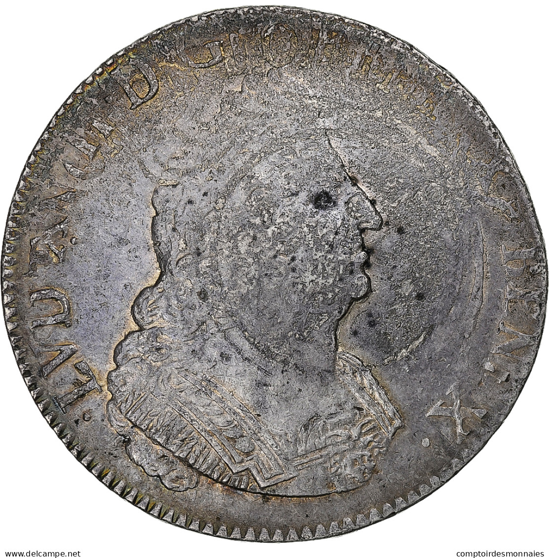 France, Louis XIV, Ecu Aux 8 L, 1704, Lille, 2ème Type, Réformé, Argent, TB+ - 1643-1715 Louis XIV The Great