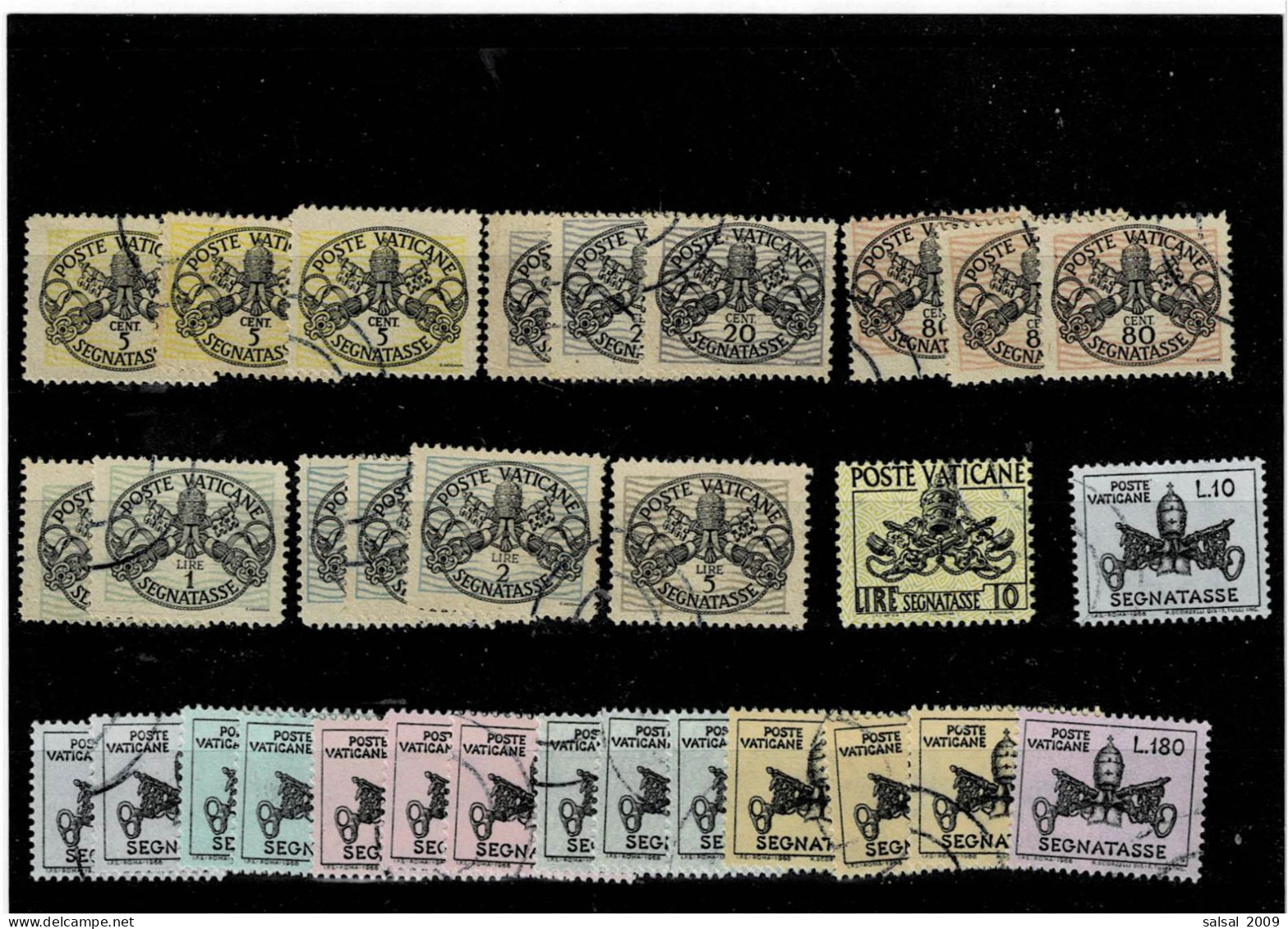 VATICANO ,"Segnatasse" ,31 Pezzi Usati ,vari Tipi ,qualita Ottima - Used Stamps