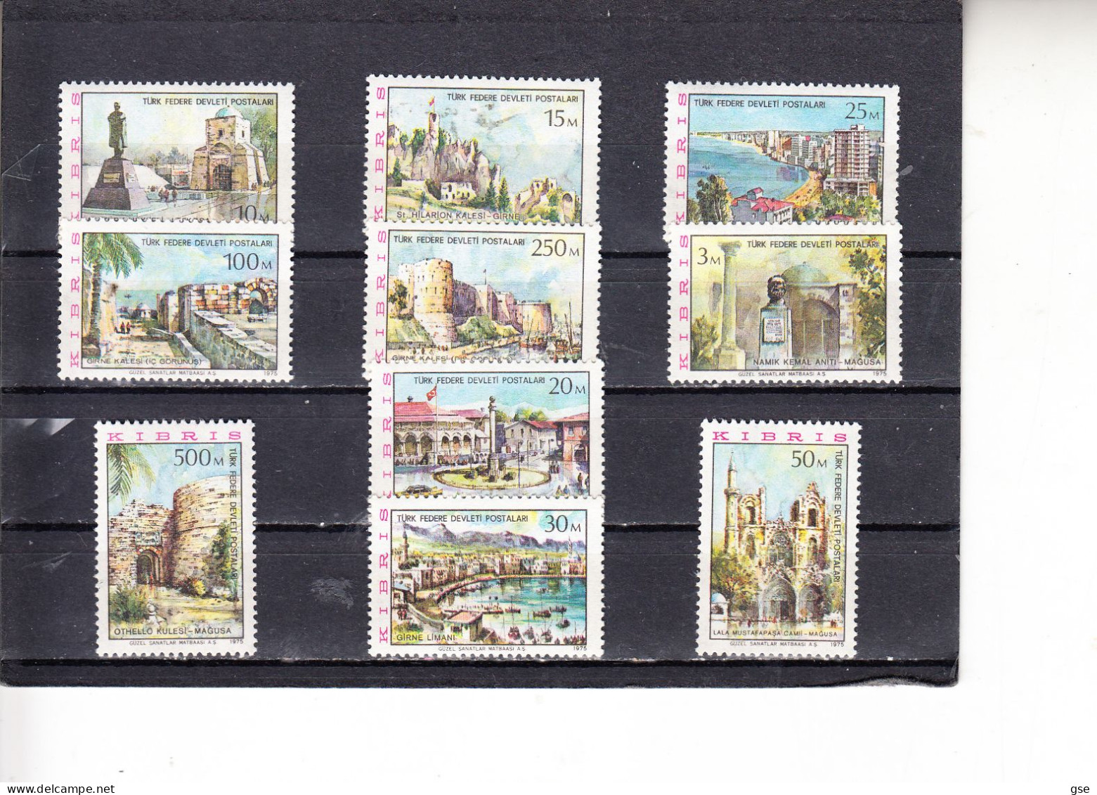 CIPRO Turca  1975 - Unificato  1/10** - Monumenti E Vedute - Unused Stamps