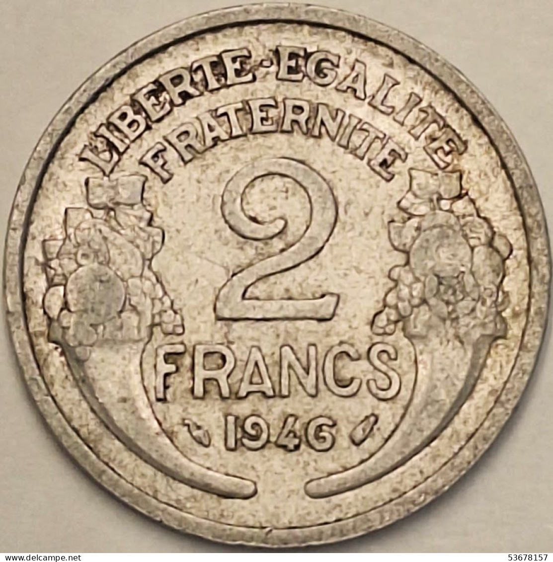 France - 2 Francs 1946, KM# 886a.1 (#4107) - 2 Francs
