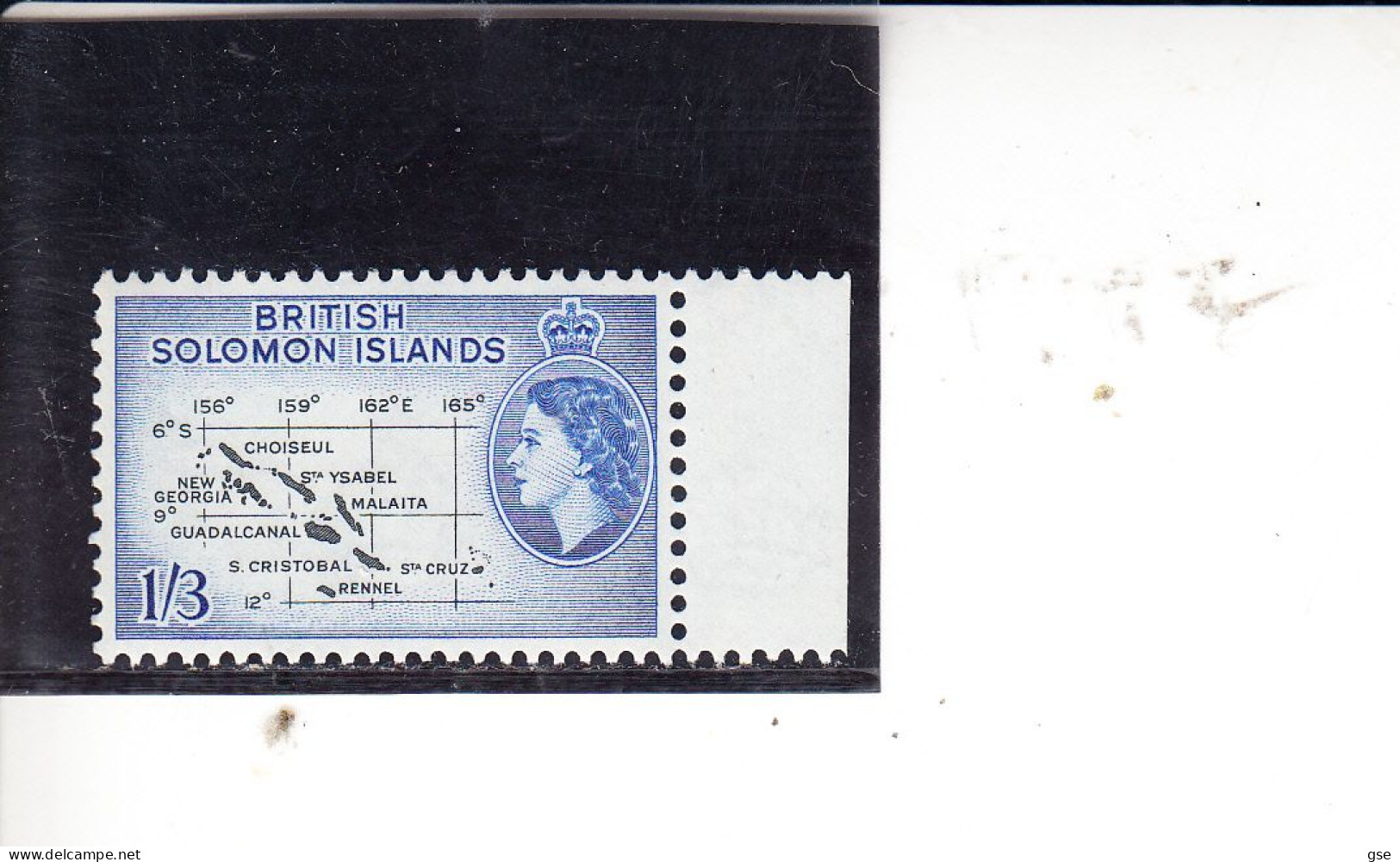 SALOMON IS.  1954/60 - Yvert  89A** - Serie Corrente - British Solomon Islands (...-1978)