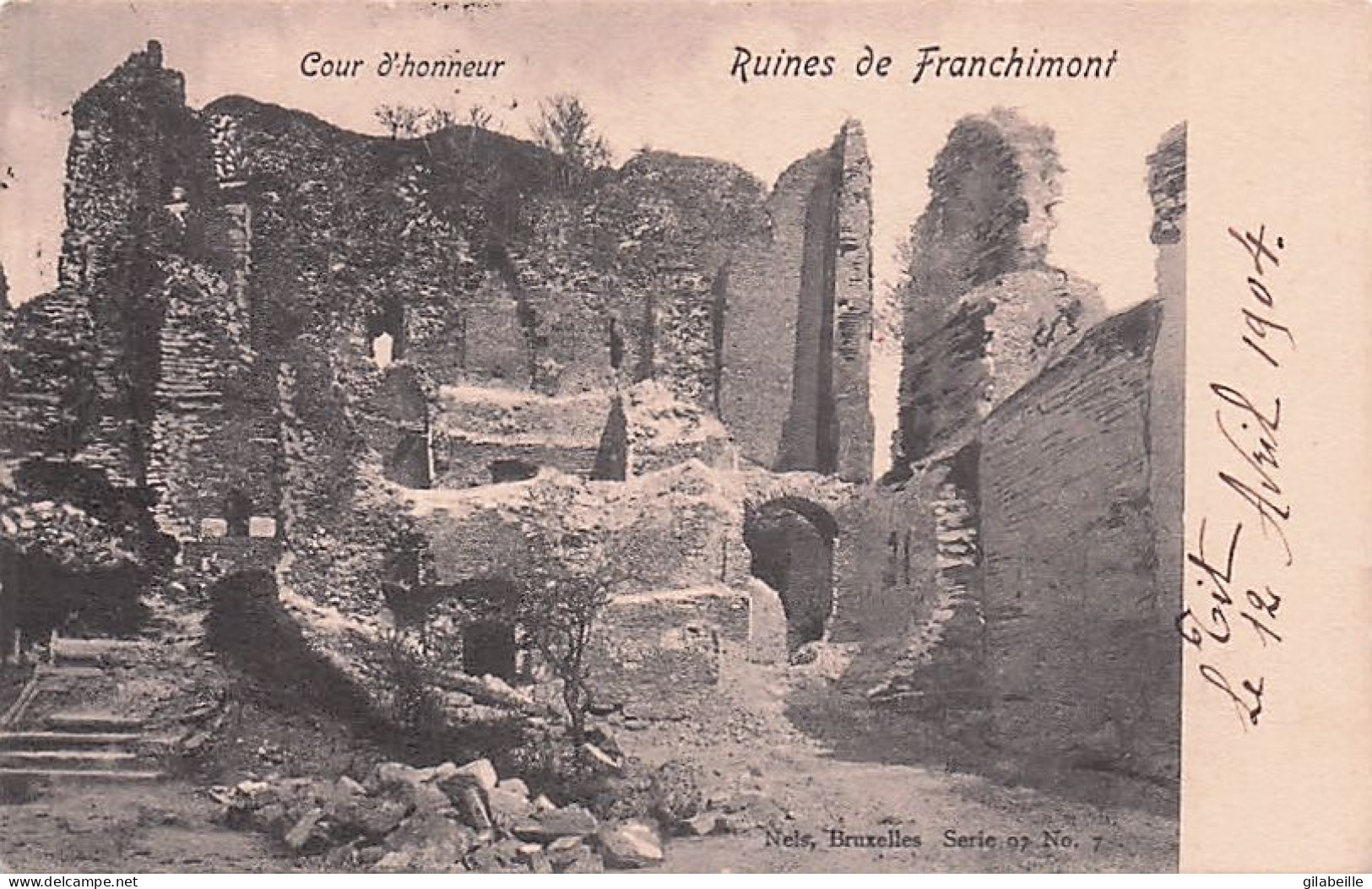 THEUX -  FRANCHIMONT -  Les Ruines Du Chateau - Cour D'honneur - Theux