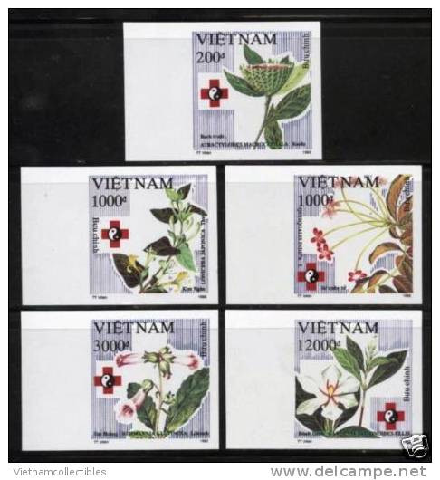 Vietnam Viet Nam MNH Imperf Stamps 1993 : Medical Herbs ; Scott#2429-2433 (Ms660) - Vietnam