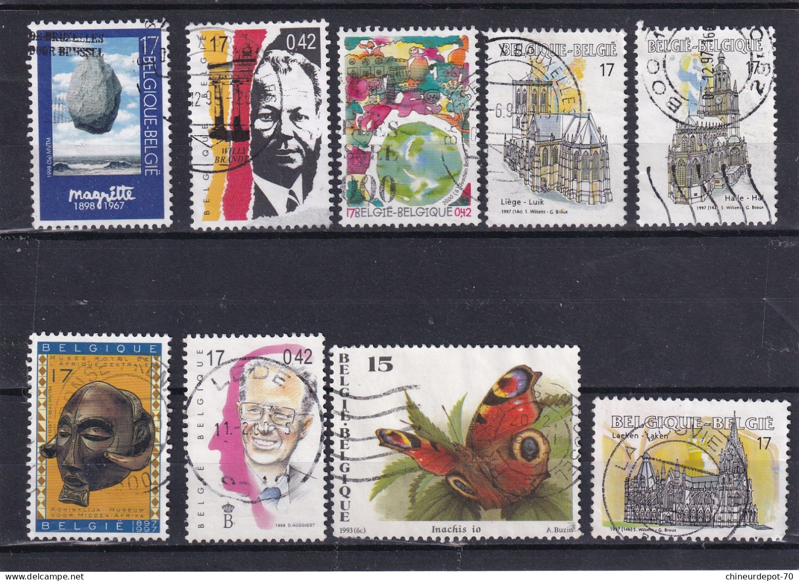 Collection Lot De Timbres Belge Voir 10 Photos - Collections