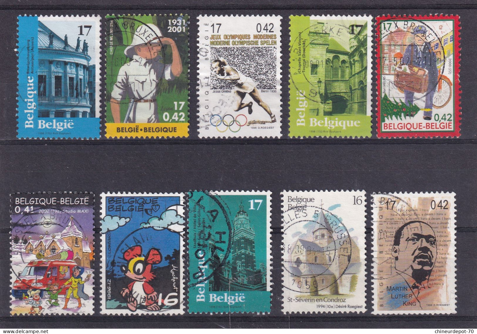 Collection Lot De Timbres Belge Voir 10 Photos - Collections