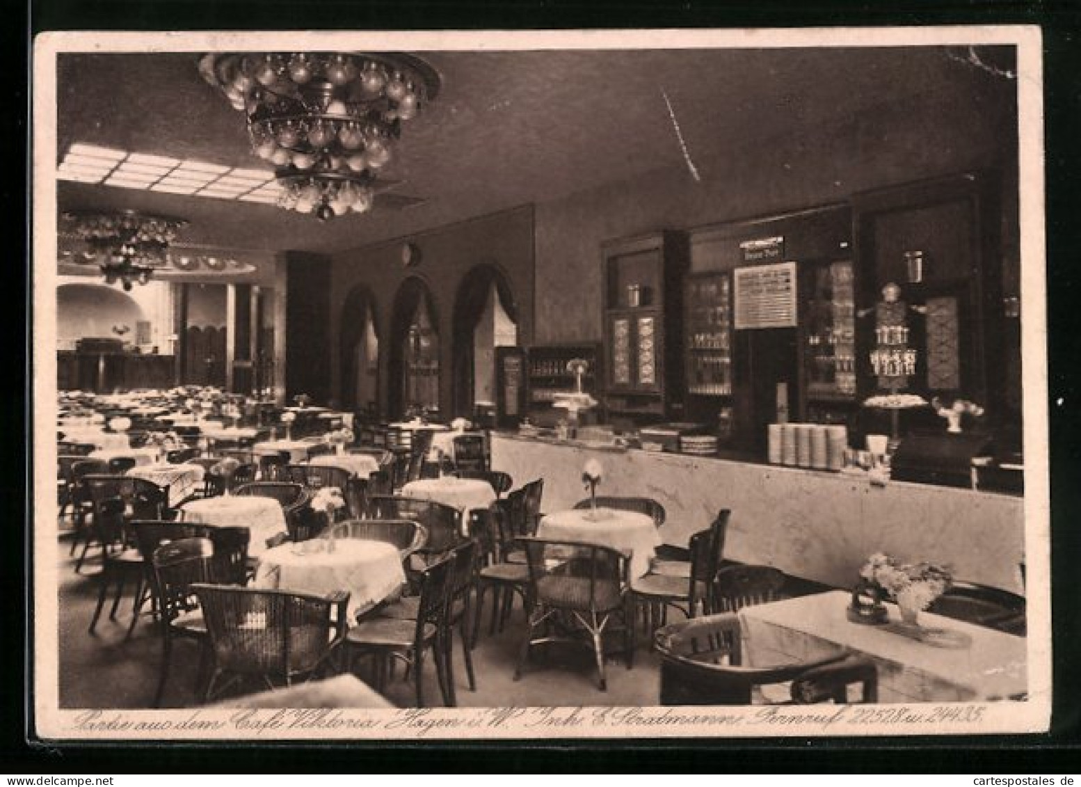 AK Hagen I. W., Café Viktoria, Inh.: E. Stratmann  - Hagen