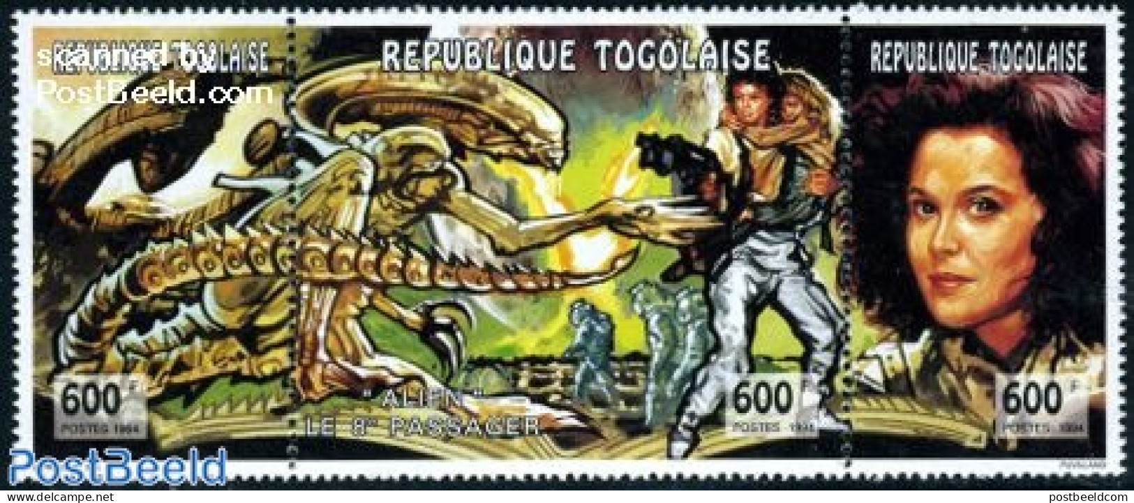Togo 1994 SF Film 3v, Mint NH, Performance Art - Science Fiction - Non Classés
