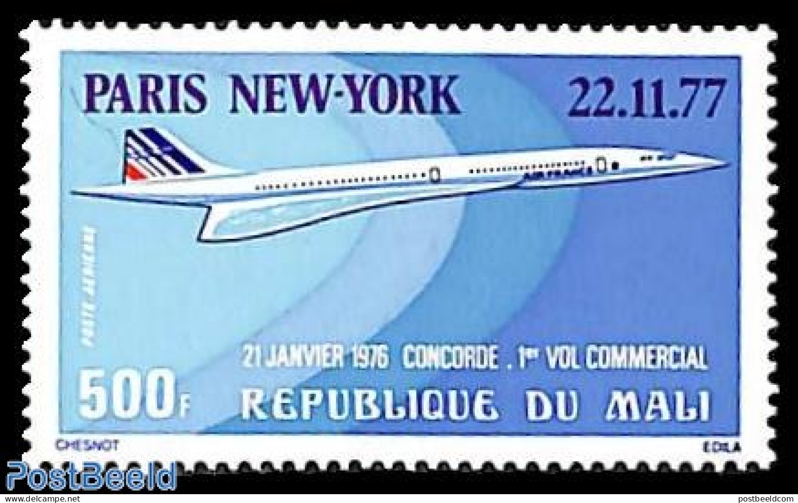 Mali 1977 Concorde 1v, Mint NH, Transport - Aircraft & Aviation - Aerei