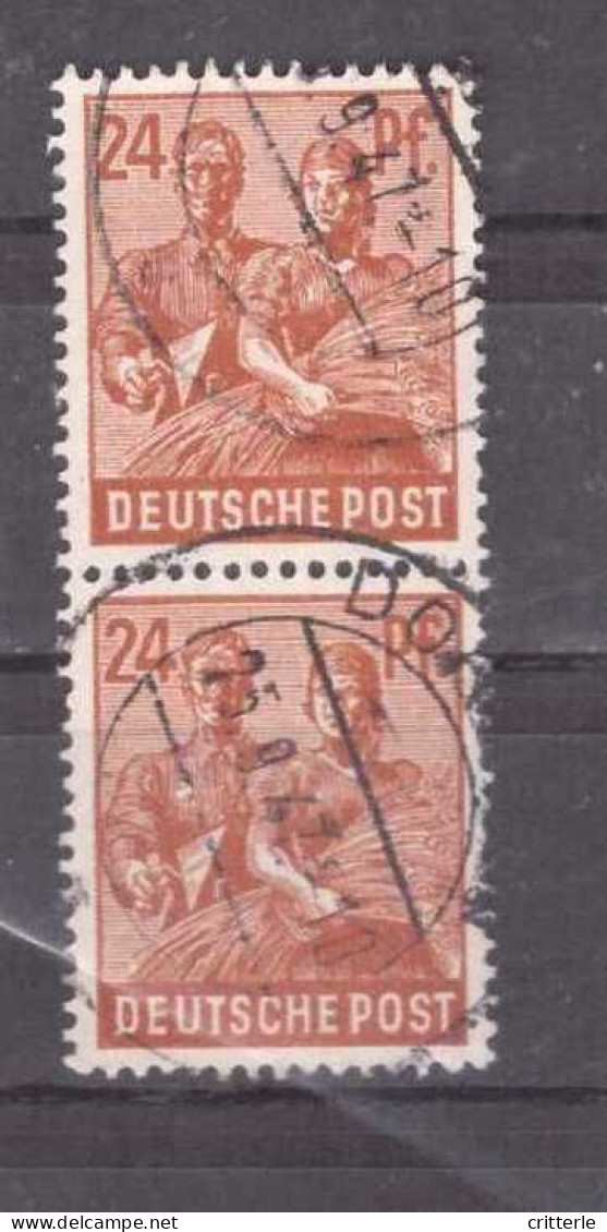 Amerikanisch Und Britische Zone Michel Nr. 951 Gestempelt (3) Senkrechtes Paar - Used