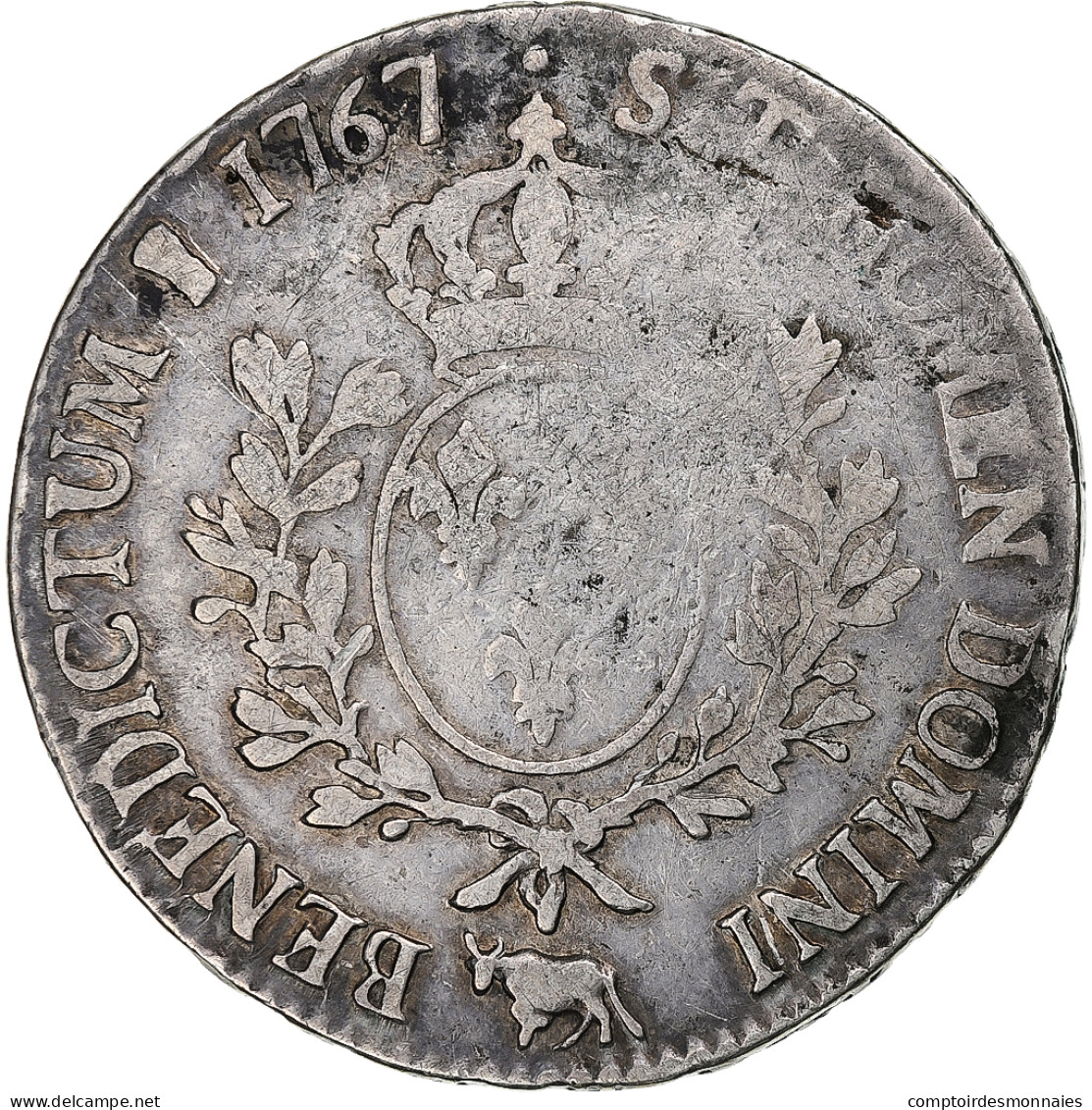 France, Louis XV, Écu De Béarn Au Bandeau, 1767, Pau, Argent, TB, Gadoury:322a - 1715-1774 Ludwig XV. Der Vielgeliebte