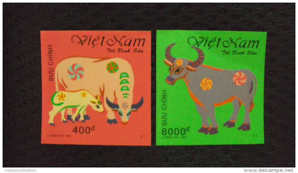 Vietnam Viet Nam MNH Imperf Stamps 1997 : Year Of Buffalo (Ms745) - Vietnam