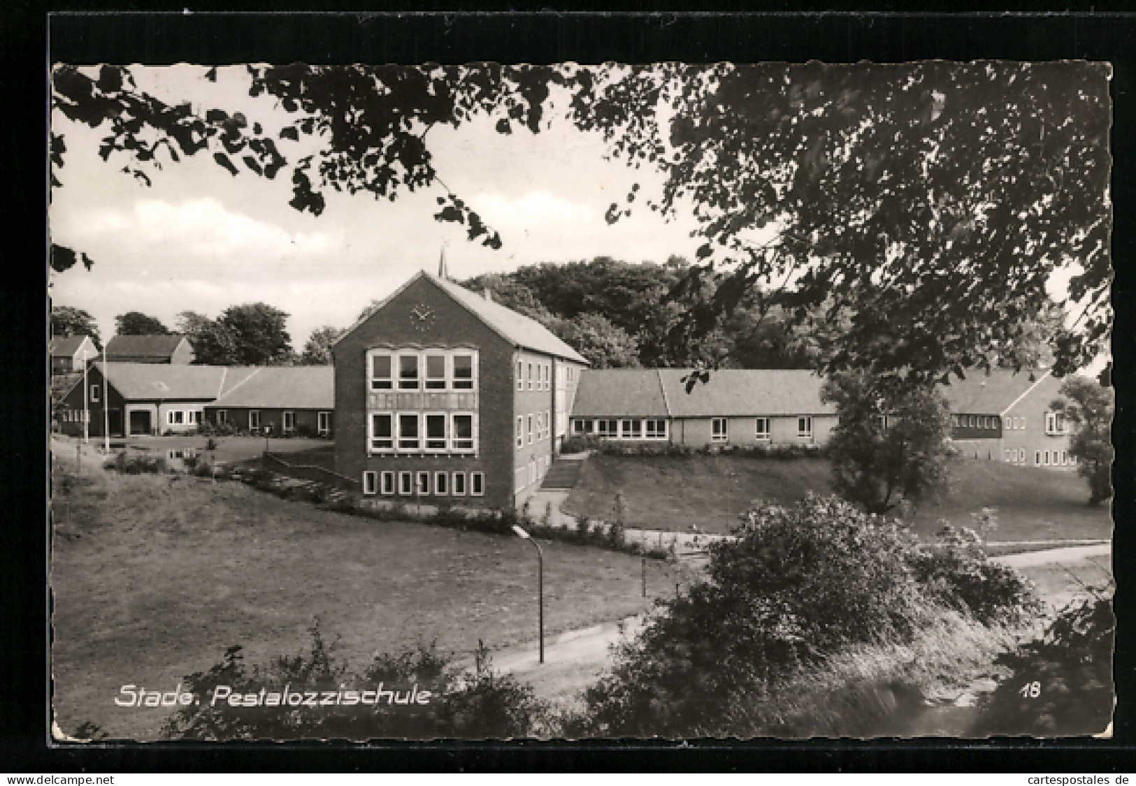 AK Stade, Pestalozzischule Mit Strasse  - Stade