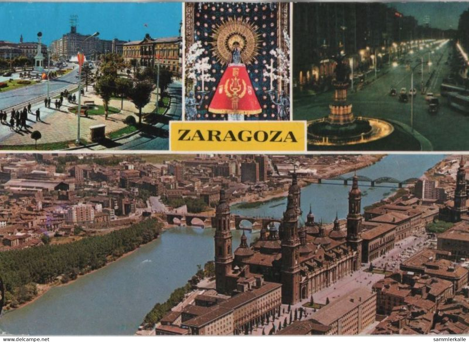 66249 - Spanien - Zaragoza - Saragossa - 4 Teilbilder - Ca. 1980 - Zaragoza