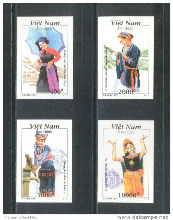 Vietnam Viet Nam MNH Imperf Stamps 1997 : Vietnamese Ethnic Costume (Ms758) - Vietnam