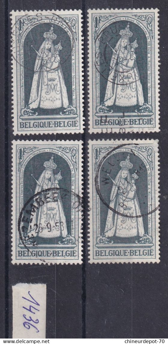 Collection Lot De Timbres Belge Voir 10 Photos Beau Cachet Central - Collections