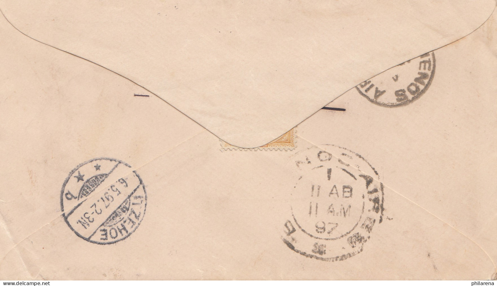 Bolivia/Bolivien: 1897: Letter To Sude/Itzehohe - Bolivia