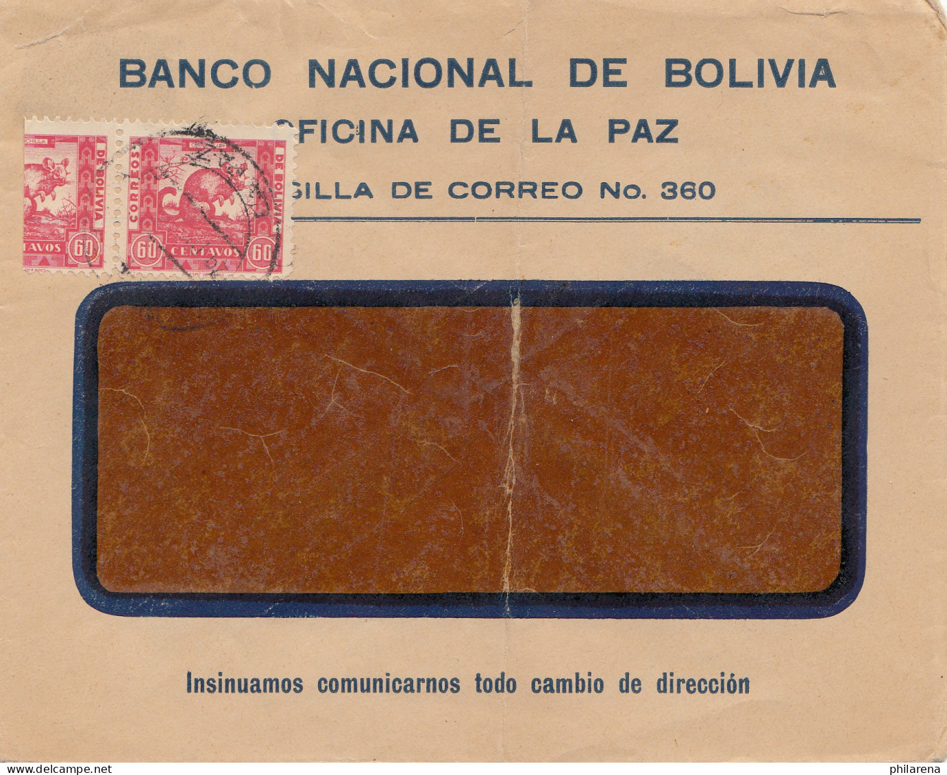 Bolivia/Bolivien: 1896 La Paz - Banco National - Bolivien