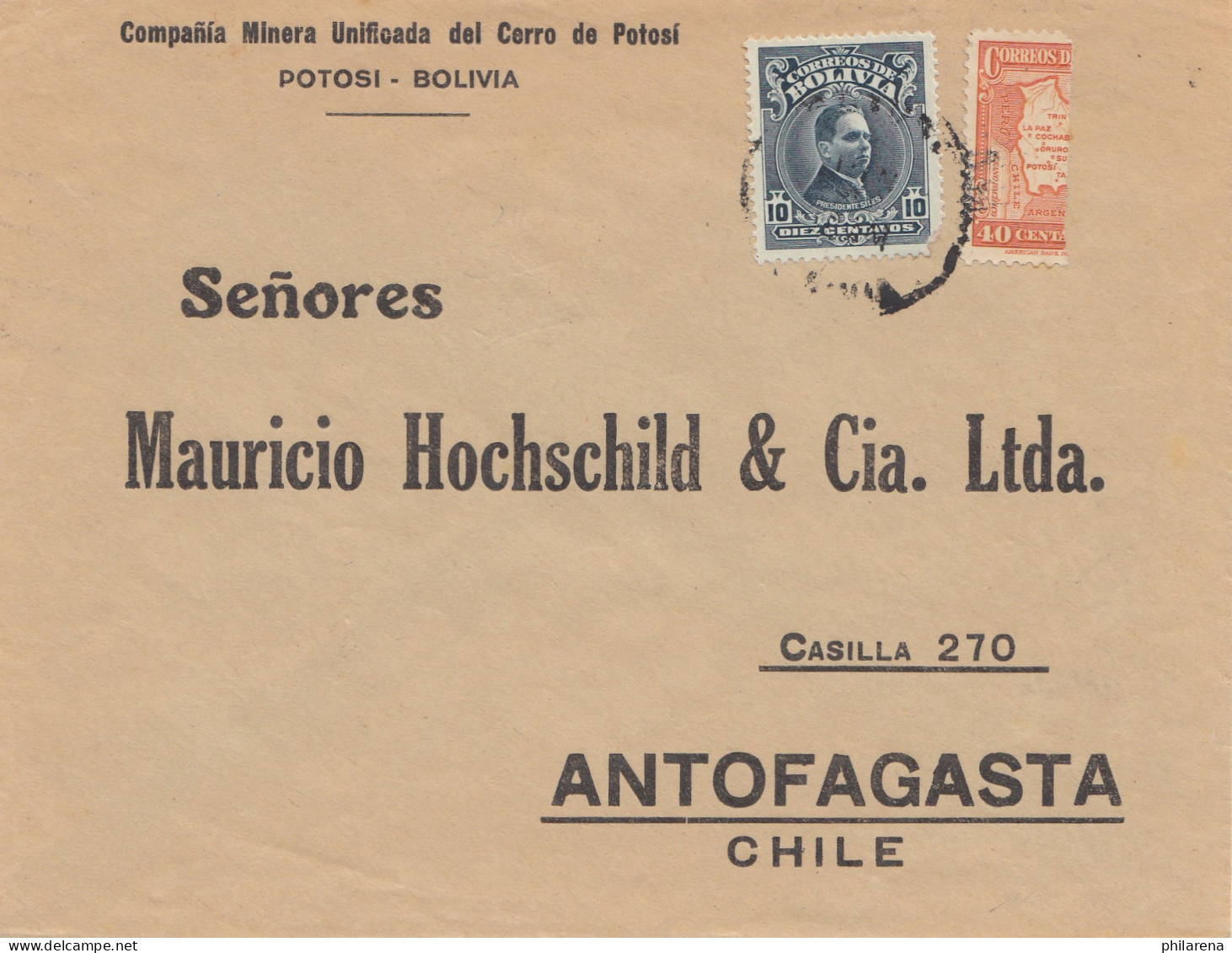 Bolivia/Bolivien: 1938: Potosi To Antofagasta - Bolivia