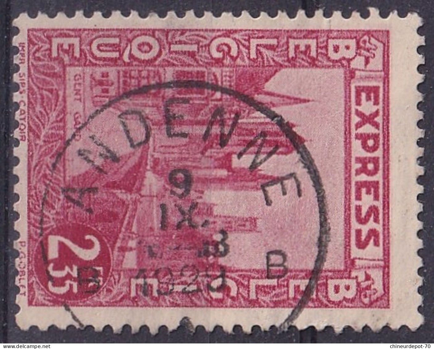 Express Cachet Andenne - Used Stamps