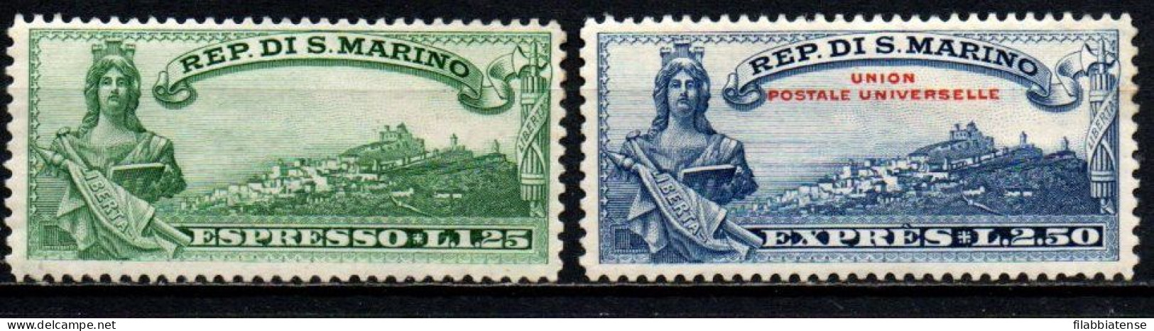 1929 - San Marino E 7/E 8 Statua Della Libertà ++++++ - Unused Stamps