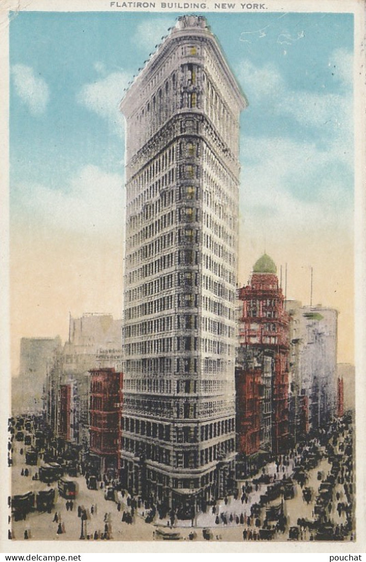 M5- U.S.A. FLATRION BUILDING . NEW YORK -  (2 SCANS) - Andere Monumenten & Gebouwen