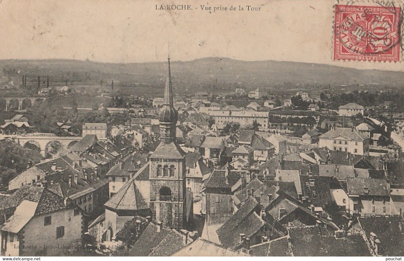 M8-74) LA ROCHE - VUE PRISE DE LA TOUR  - La Roche-sur-Foron