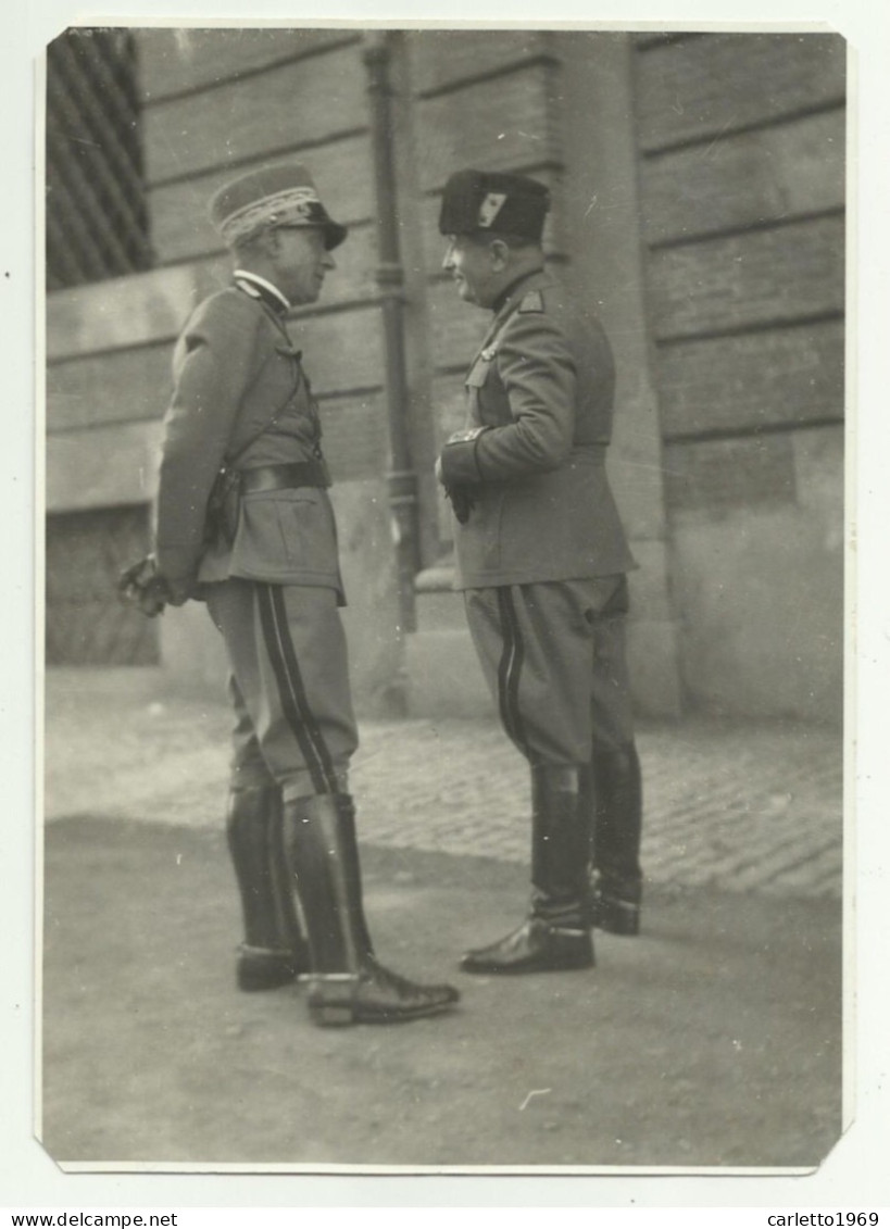 S.E.M. MARESCIALLO CONTE PECORI GIRALDI E GENERALE E. BABBINI FOTOGRAFIA - Guerre, Militaire