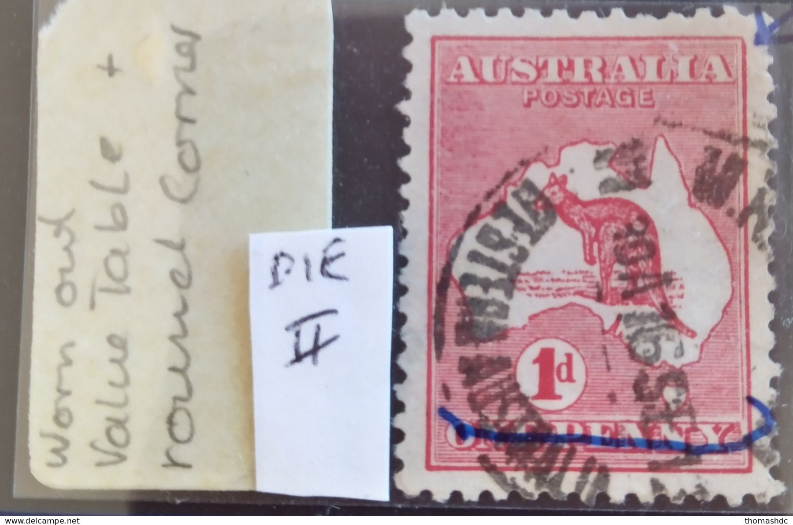 1913 1d Red 1st Wmk Die II SG 2d BW 3 Var - Usati