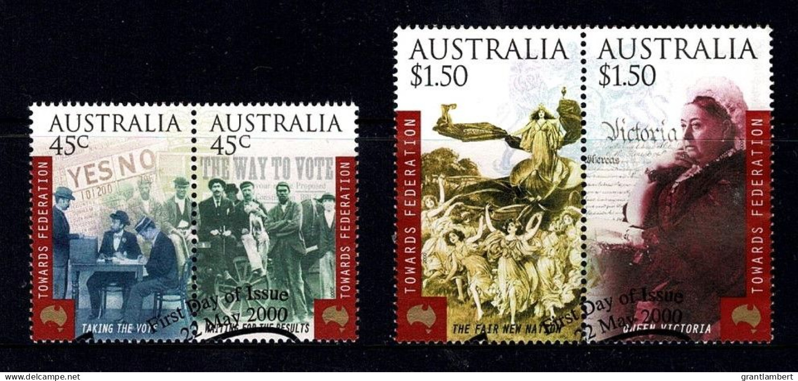 Australia 2000 Towards Federation  Set Of 4 Used - Usados