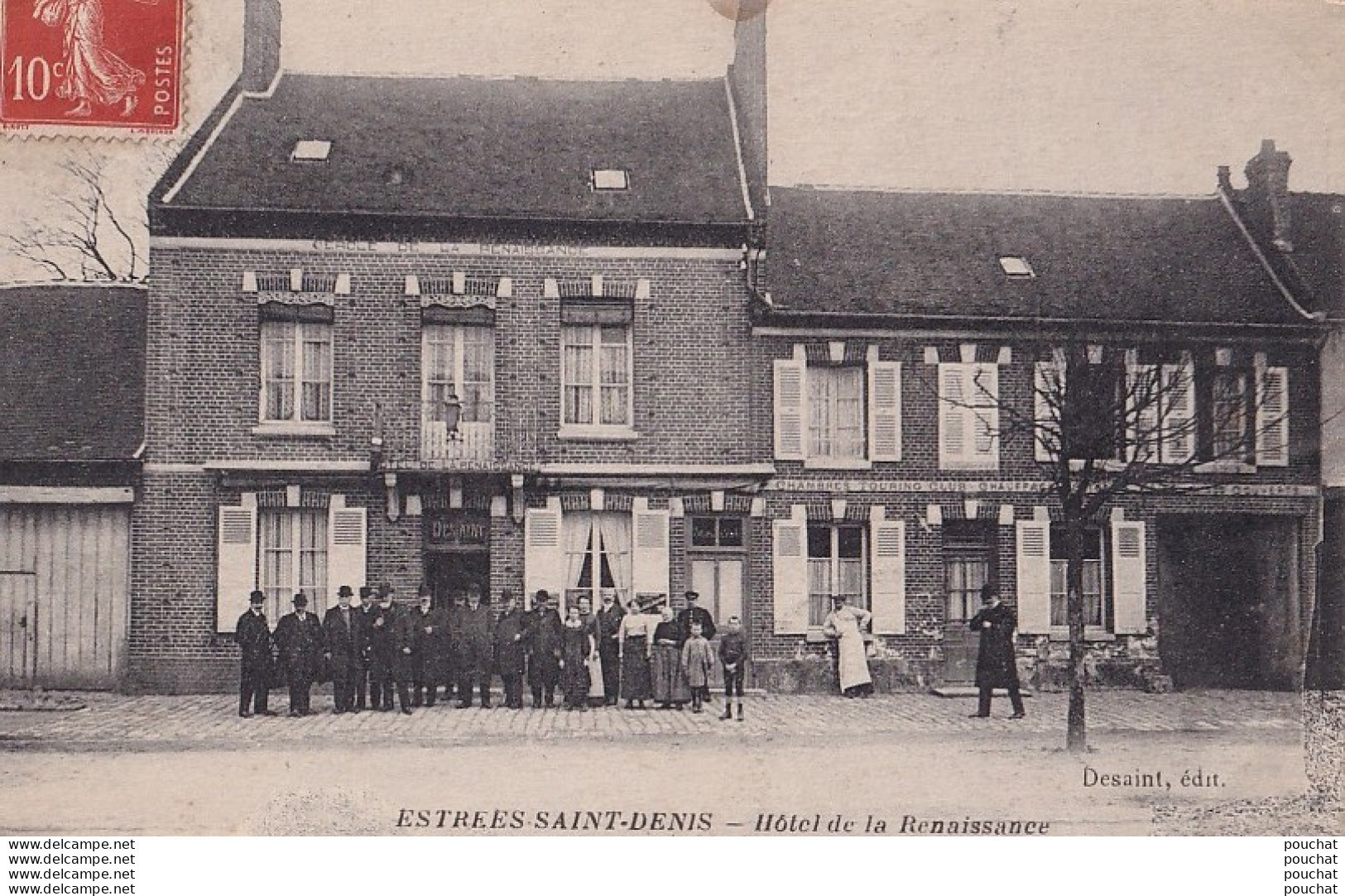 O30-60) ESTREES SAINT DENIS (OISE) HOTEL DE LA RENAISSANCE - ( ANIMATION - HABITANTS - 2 SCANS ) - Estrees Saint Denis