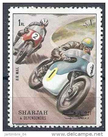 1972 SHARJAH Michel 1284** Course De Motos, Issu De Série - Schardscha