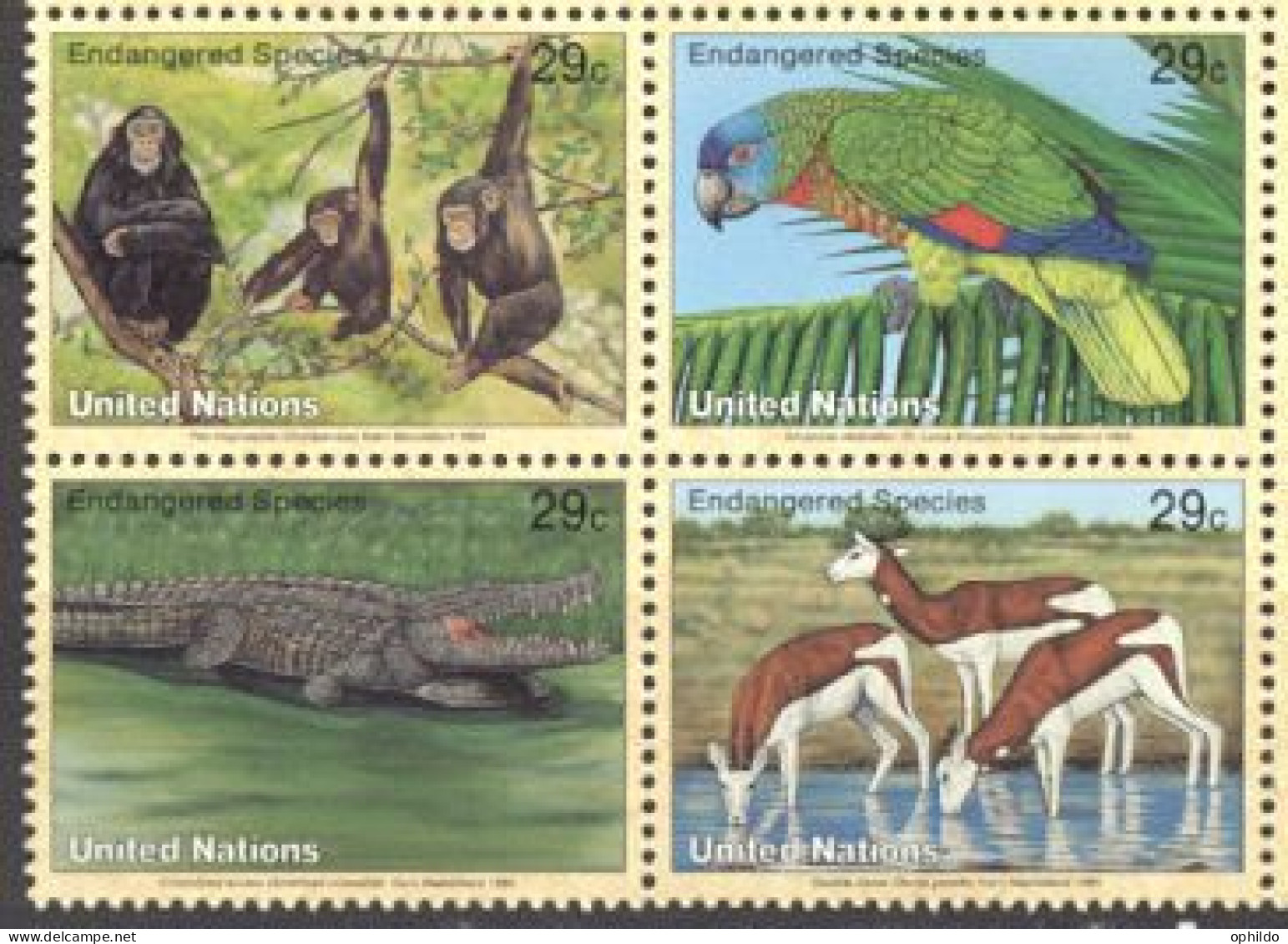 Nations Unies NY 651/654 * * TB  Animaux Dont Oiseaux, Protection De La Nature Et Environnement - Unused Stamps