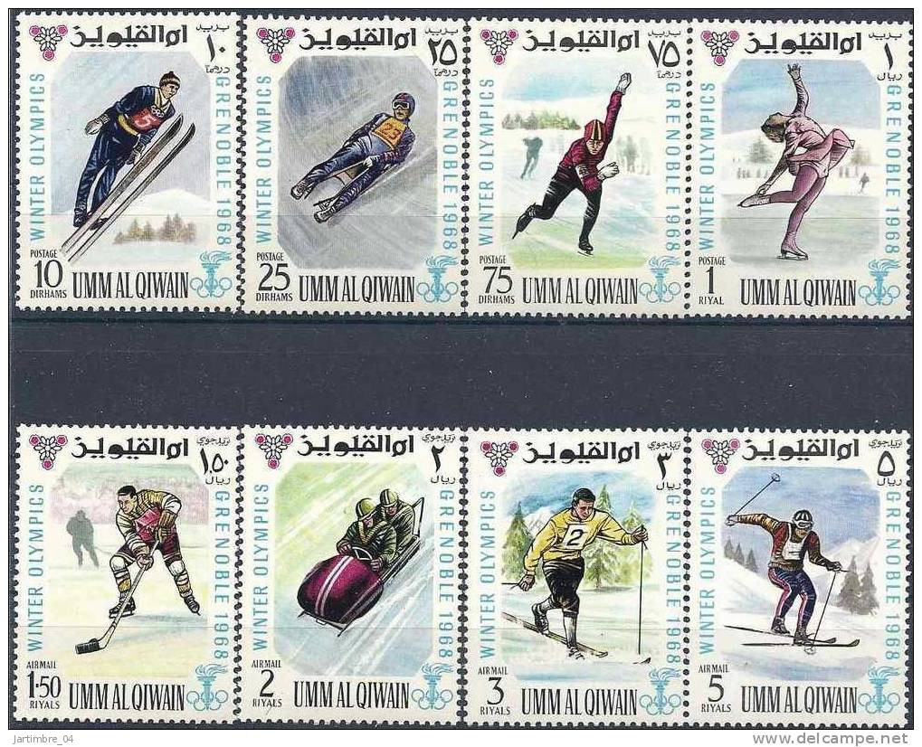 1968 UMM AL QIWAIN  Michel  233A-40A**  J.O Grenoble - Umm Al-Qaiwain