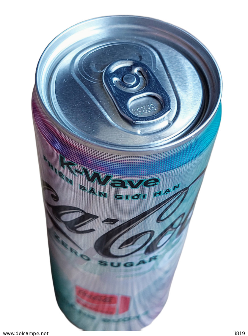 2024 K-Wave Coca Cola Zero Sugar Vietnam 320ml first issued 15 Mar EMPTY open small holes bottom