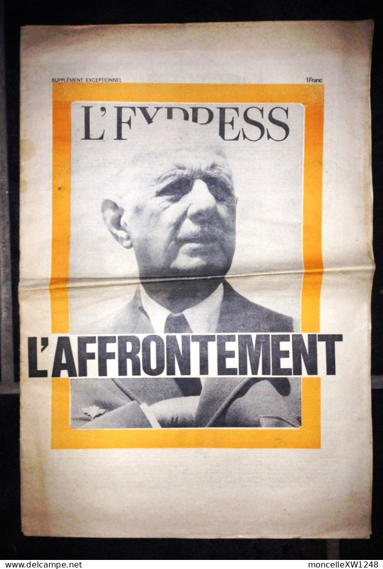 L'Express : Supplément Exceptionnel "L'affrontement" (mai 1968) - 1950 - Oggi