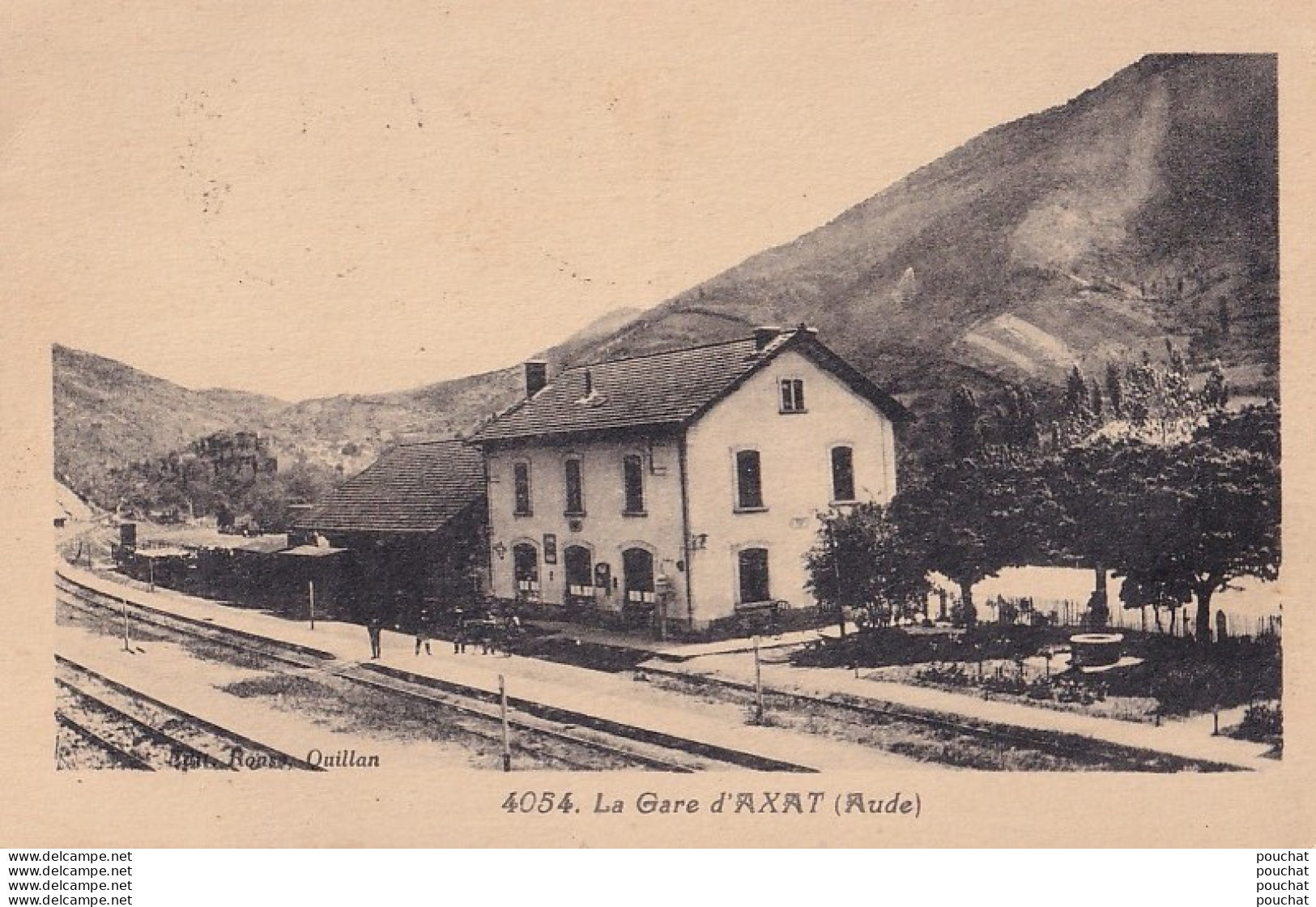 J9-11) LA GARE D ' AXAT (AUDE) - ( 2 SCANS )   - Axat