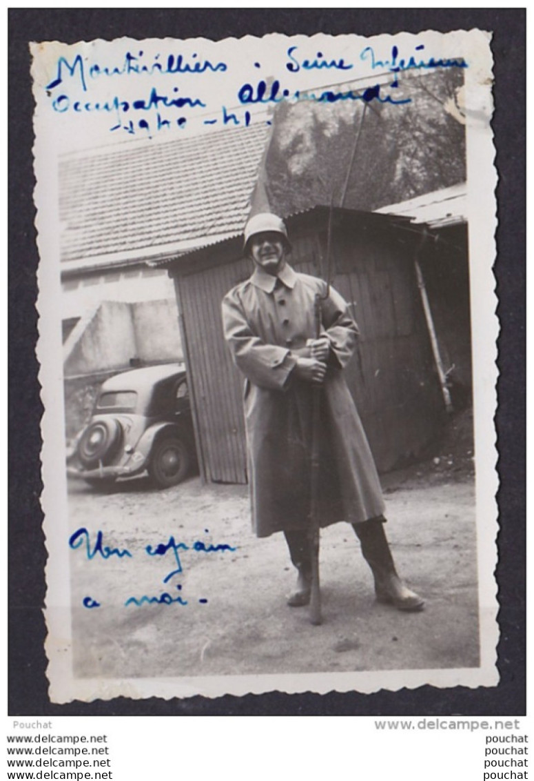 A3-76) MONTIVILLIERS (AUTHENTIQUE PHOTO 9 X 6) OCCUPATION ALLEMANDE 1940 - 41 - MILITAIRE - SOLDAT - GUERRE - WW2  - Montivilliers