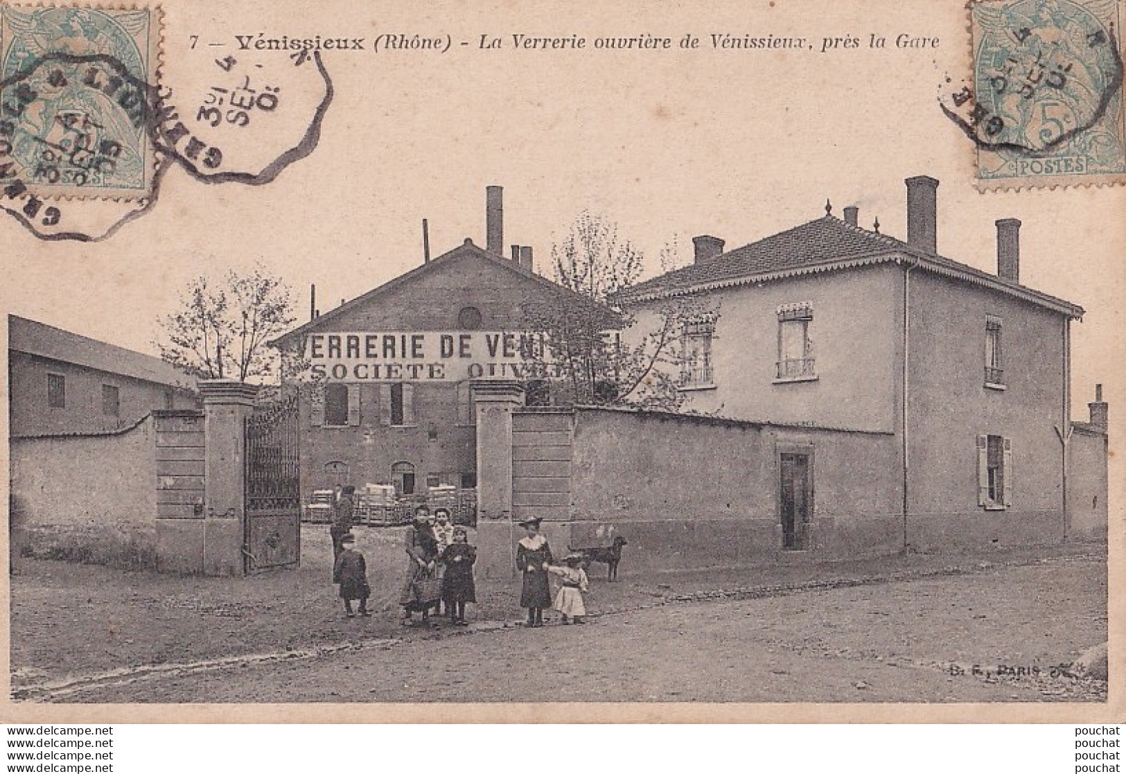 A17-69) VENISSIEUX (RHONE) LA VERRERIE OUVRIERE DE VENISSIEUX , PRES LA GARE - ( ANIMEE )  - Vénissieux