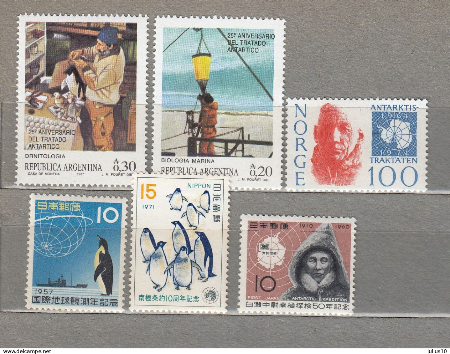 ANTARCTIC Expeditions Penguins MNH(**) Stamps #33939 - Autres & Non Classés